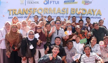 Lemtek UI Hadir Kompak dan Penuh Semangat di Puncak Dies Natalis FT UI